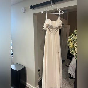 Never been worn, Vanilla color bridesmaids dress